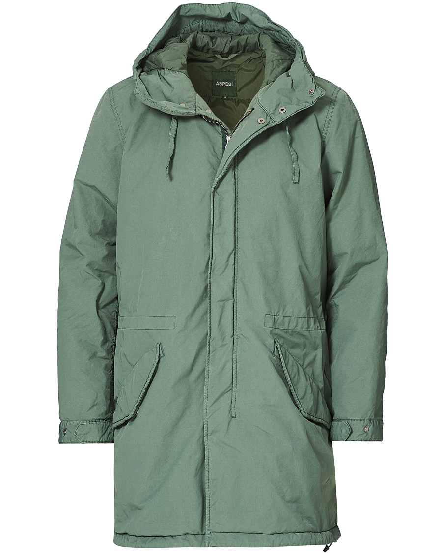 Homme | Manteaux Et Vestes | Aspesi | New Parkettone Parka Mint