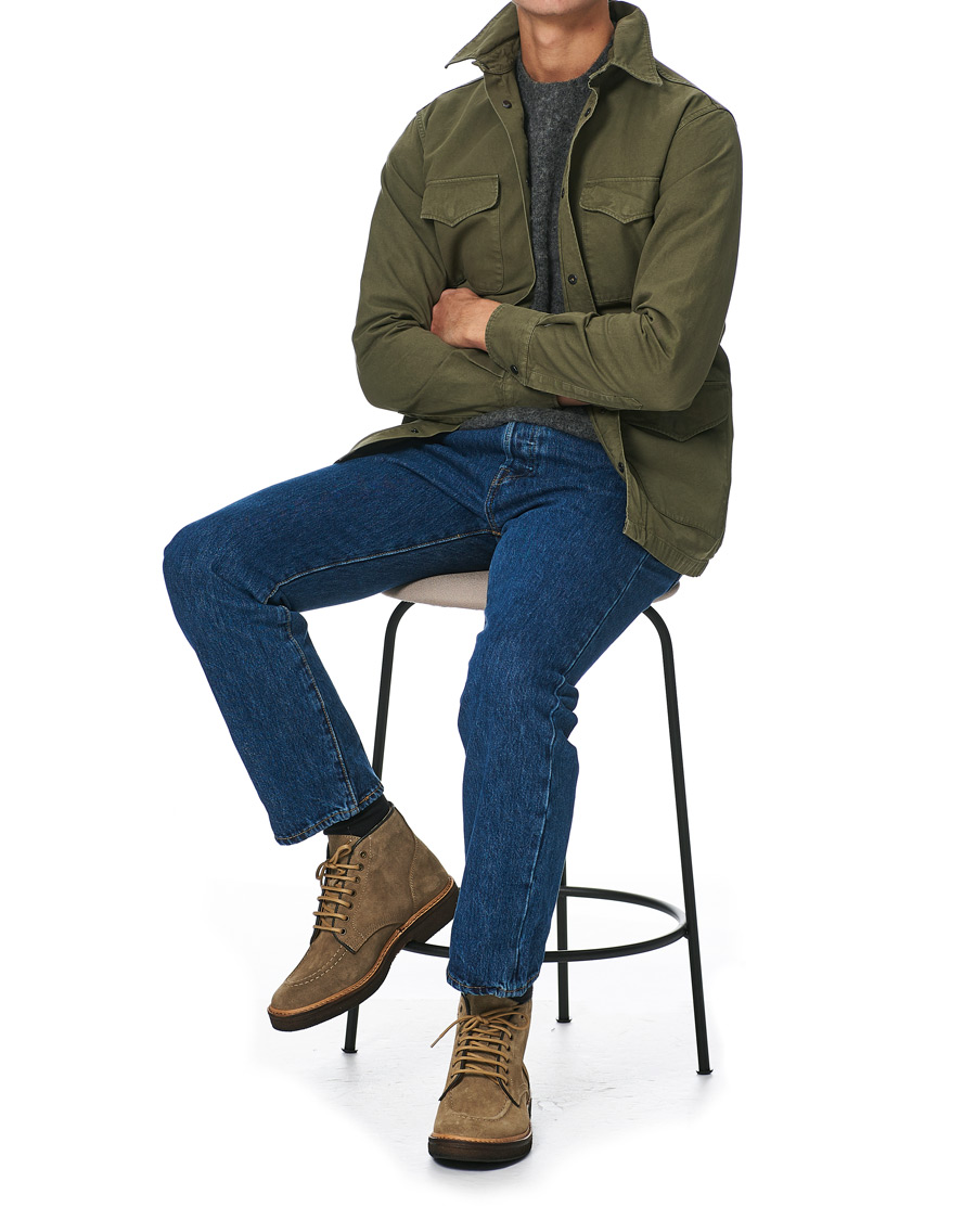 Heren | Overhemden | Aspesi | Hercules Cotton Overshirt Light Military