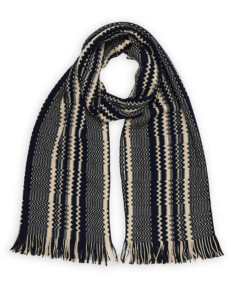 Homme | Missoni Wool Scarf Navy/Cream | Missoni | Wool Scarf Navy/Cream