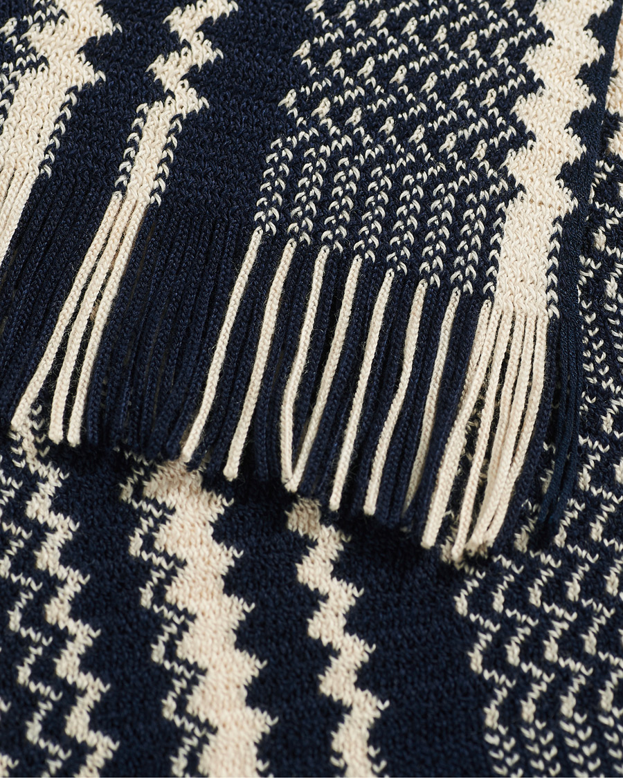 Homme | Missoni Wool Scarf Navy/Cream | Missoni | Wool Scarf Navy/Cream