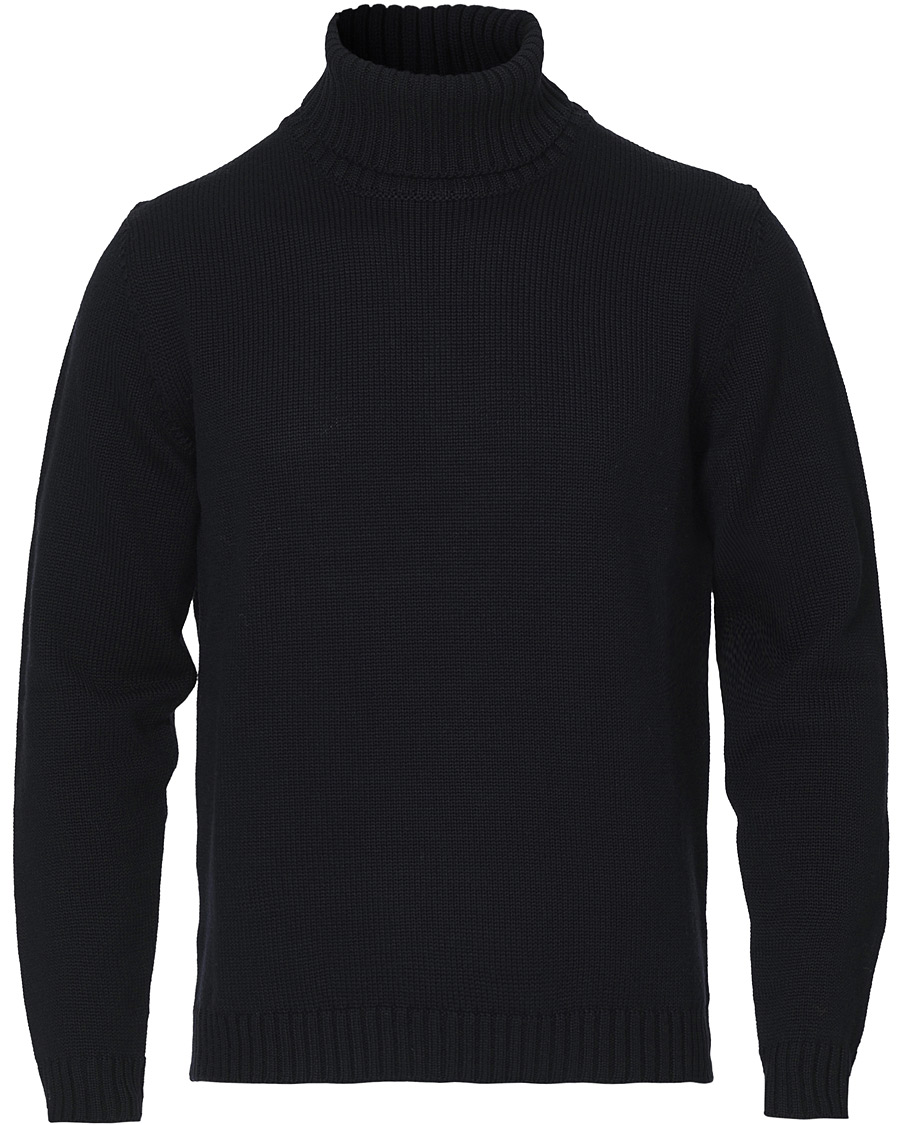 Heren | Truien | Zanone | Virgin Merino Wool Rollneck Navy