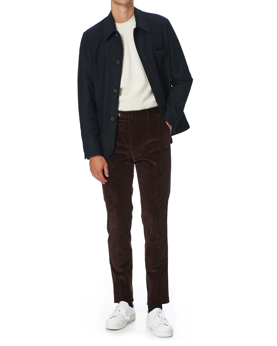 Homme | Manteaux Et Vestes | Slowear | Cashmere Blend Shirt Jacket Navy