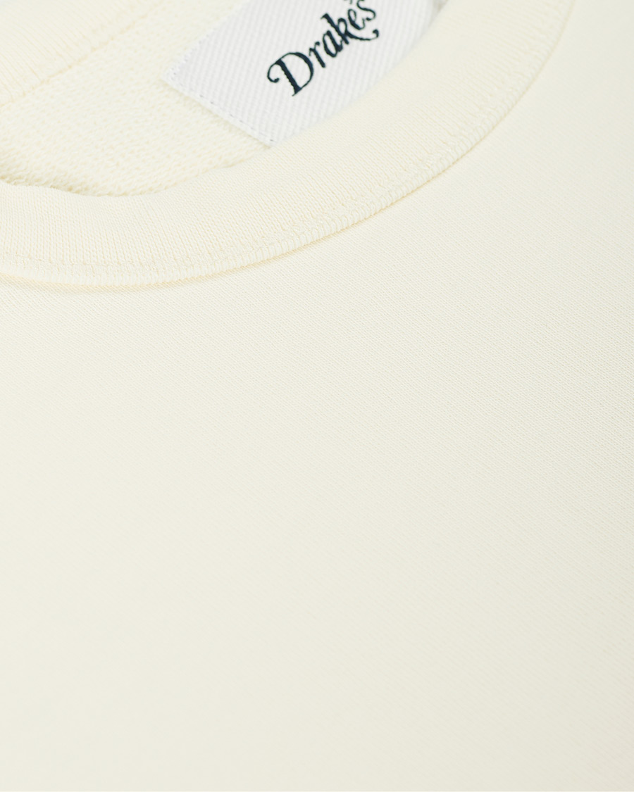 Homme | Pulls Et Tricots | Drake's | Chain Stitched Cotton Sweatshirt Off White