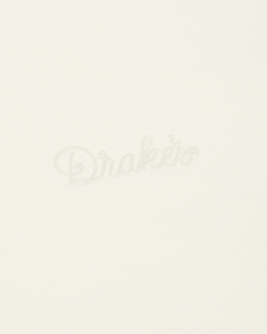Homme | Pulls Et Tricots | Drake's | Chain Stitched Cotton Sweatshirt Off White