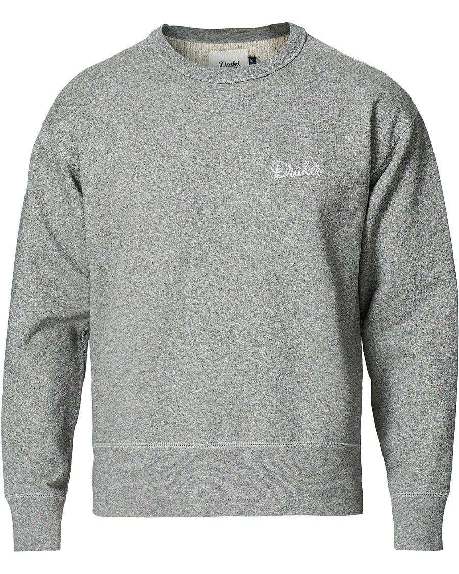 Homme | Pulls Et Tricots | Drake's | Sweatshirt Solid Grey Melange