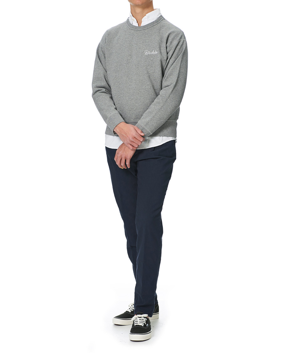 Homme | Pulls Et Tricots | Drake's | Sweatshirt Solid Grey Melange