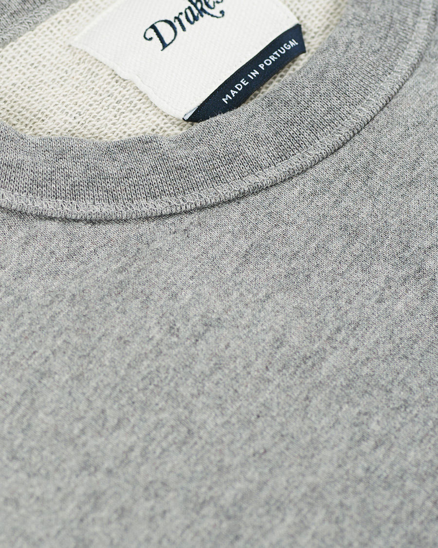Homme | Pulls Et Tricots | Drake's | Sweatshirt Solid Grey Melange