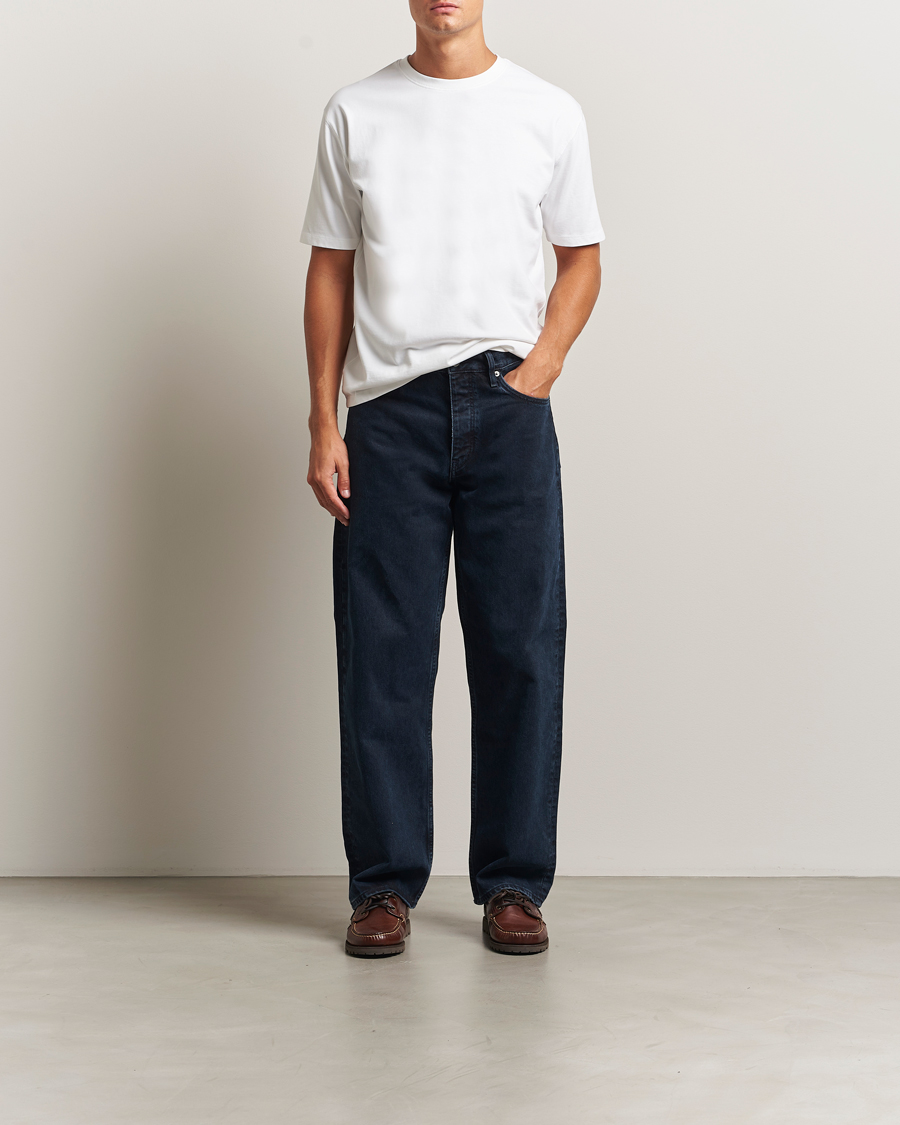 Homme | T-shirts | Drake's | Short Sleeve Hiking T-Shirt White