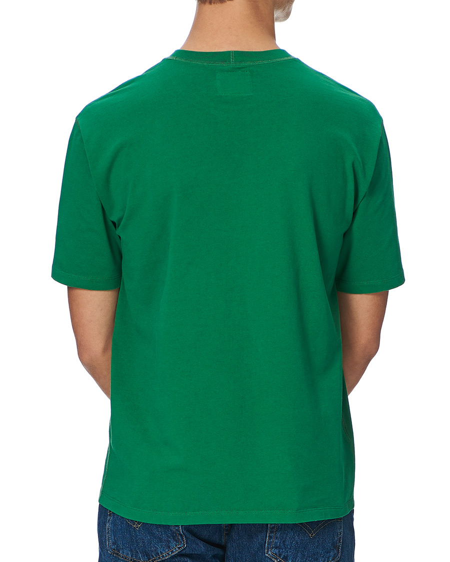 Homme | T-shirts | Drake's | Cotton Crew Neck Hiking Tee Forest Green