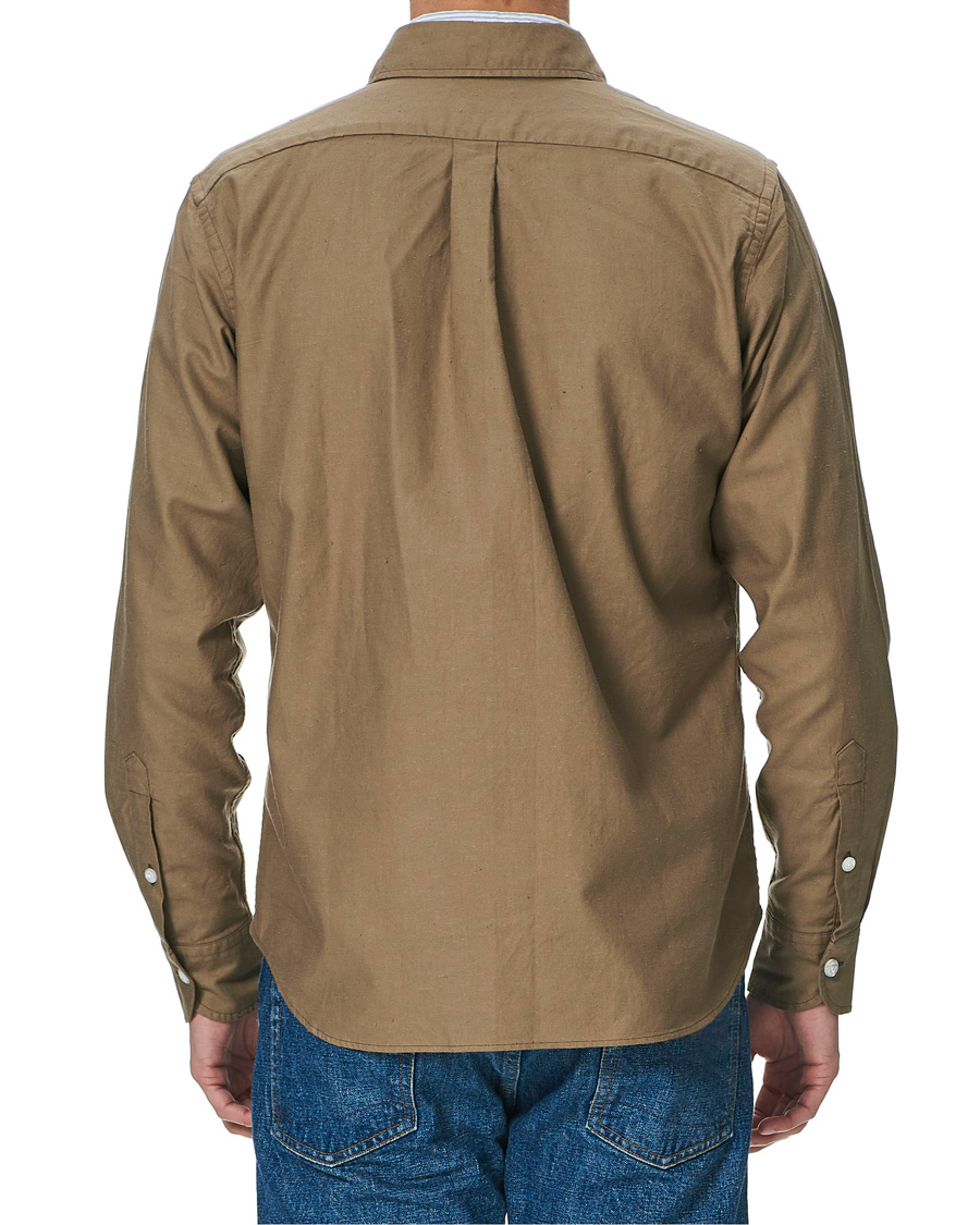 Homme | Chemises | Drake's | Two Pocket Cotton Work Shirt Khaki