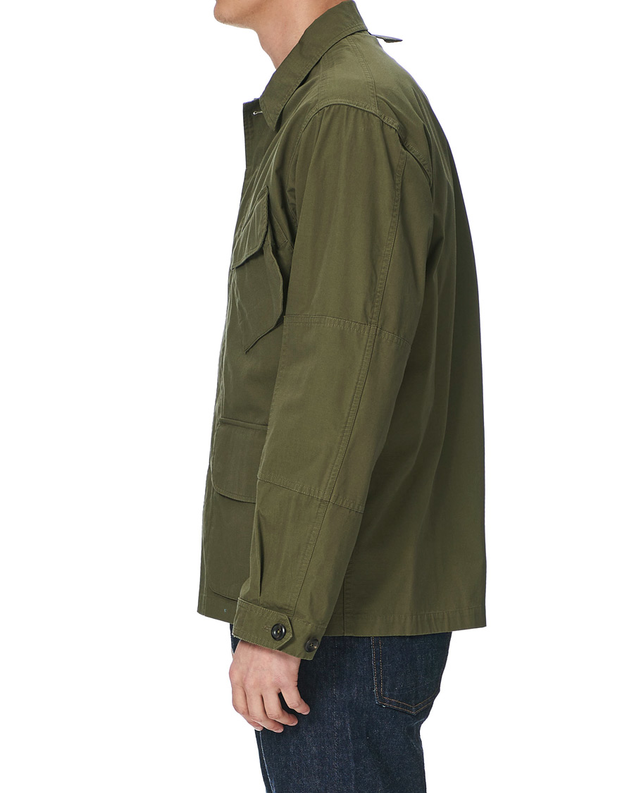 Homme | Manteaux Et Vestes | Drake's | Cotton Ripstop Jungle Jacket Khaki