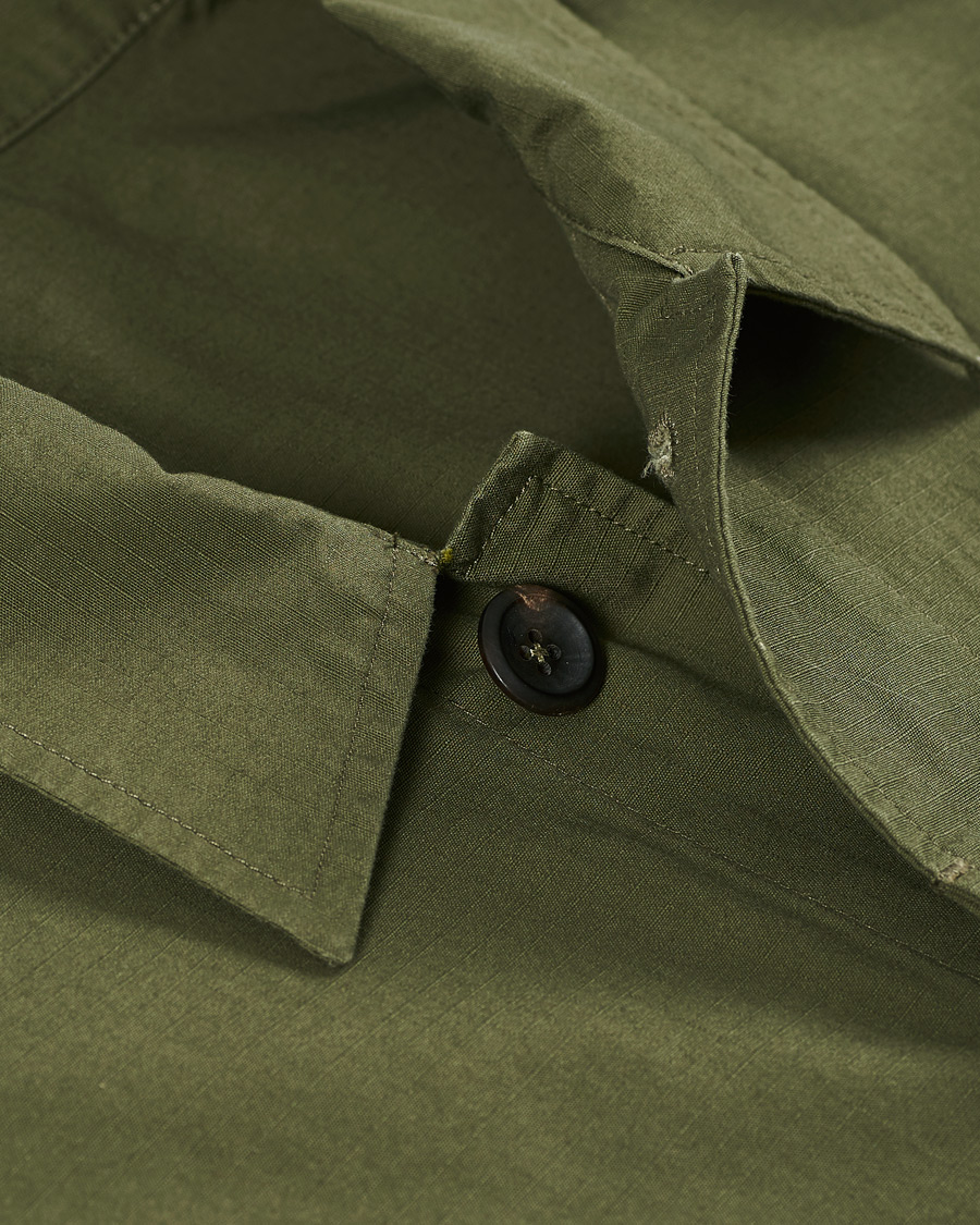 Homme | Manteaux Et Vestes | Drake's | Cotton Ripstop Jungle Jacket Khaki