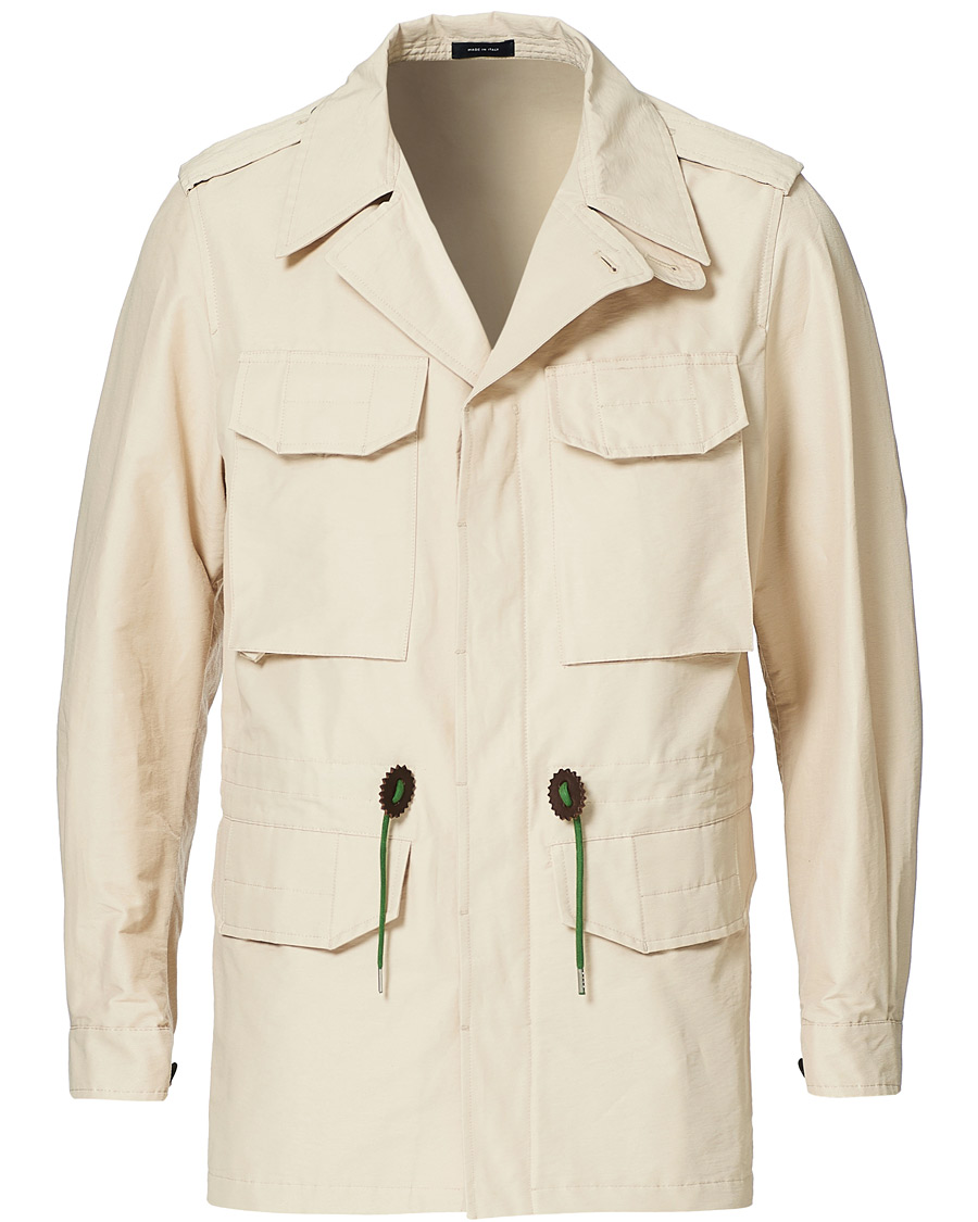 Homme | Manteaux Et Vestes | Drake's | Cotton/Nylon Sport Jacket Ecru
