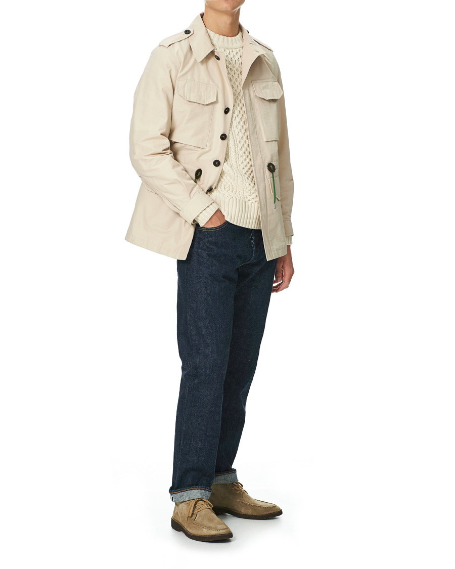 Homme | Manteaux Et Vestes | Drake's | Cotton/Nylon Sport Jacket Ecru