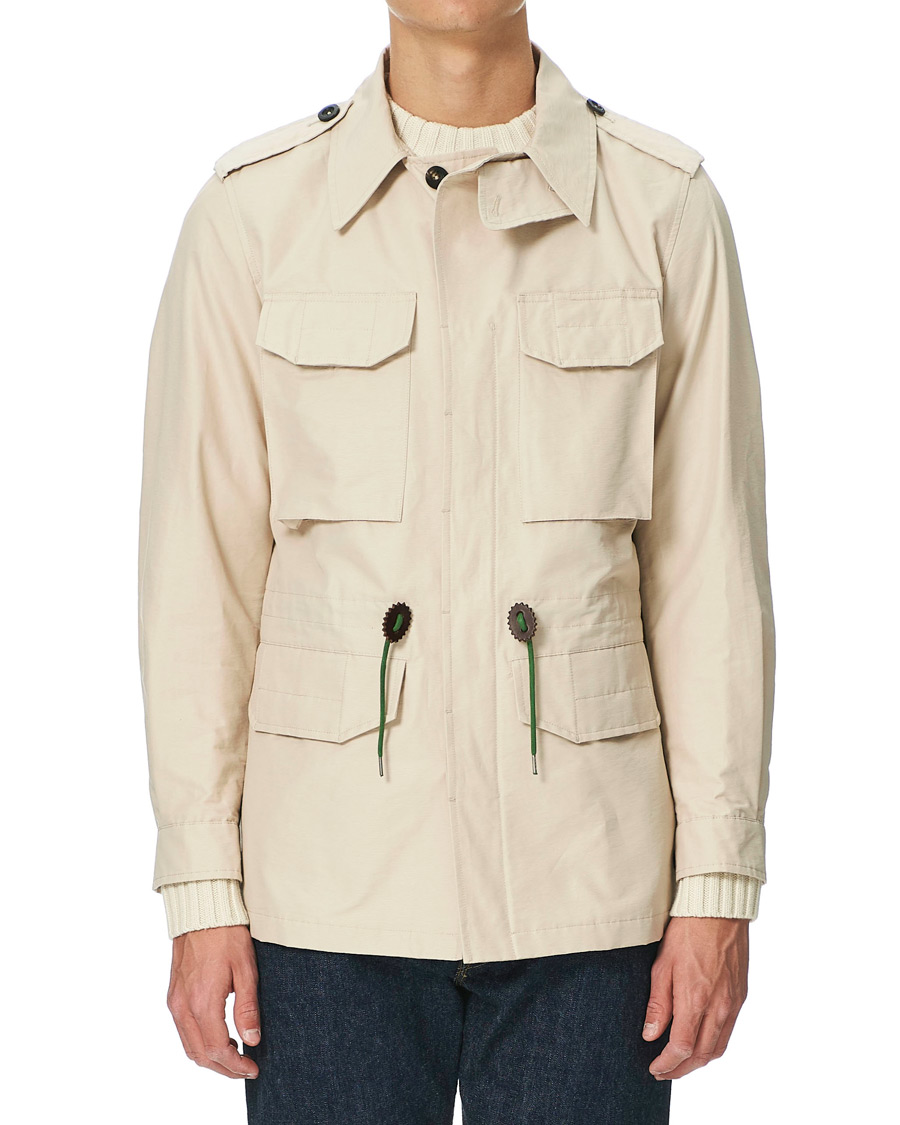 Homme | Manteaux Et Vestes | Drake's | Cotton/Nylon Sport Jacket Ecru