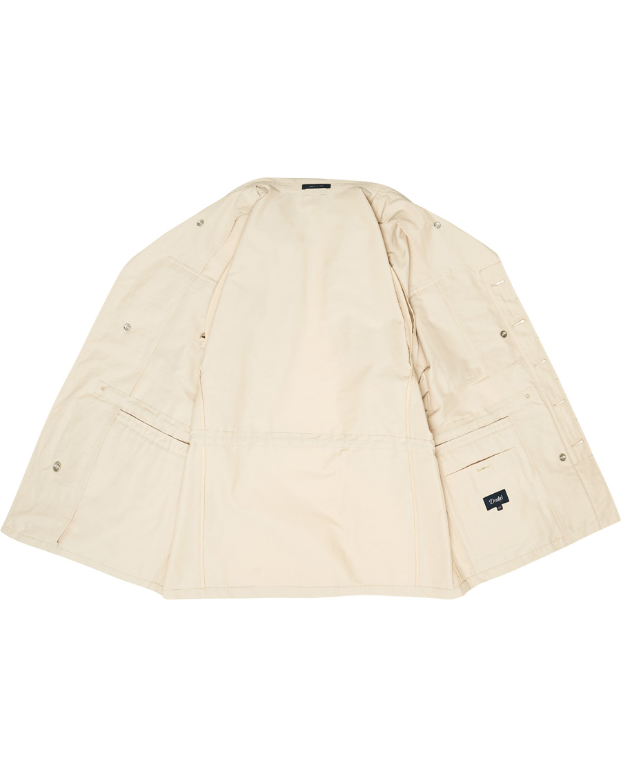 Homme | Manteaux Et Vestes | Drake's | Cotton/Nylon Sport Jacket Ecru