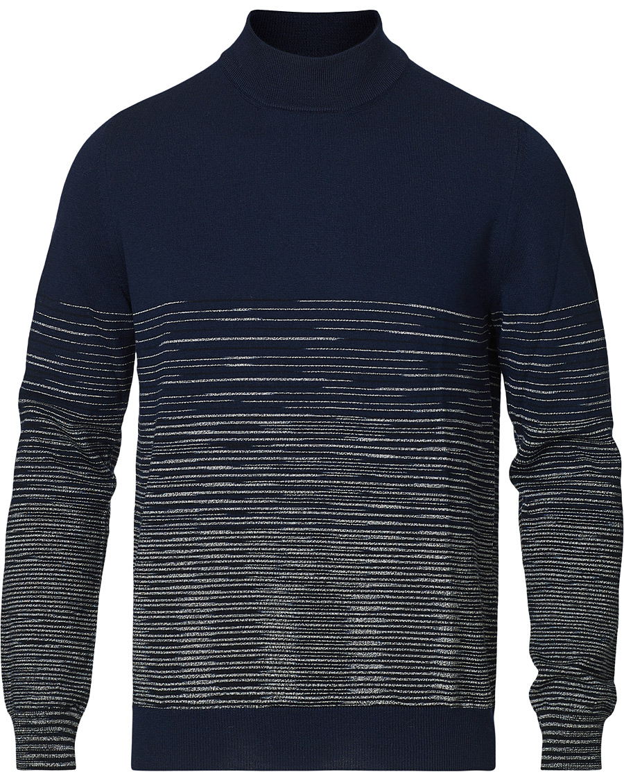 Homme | Pulls Et Tricots | Missoni | Gradient Wool Turtleneck Navy