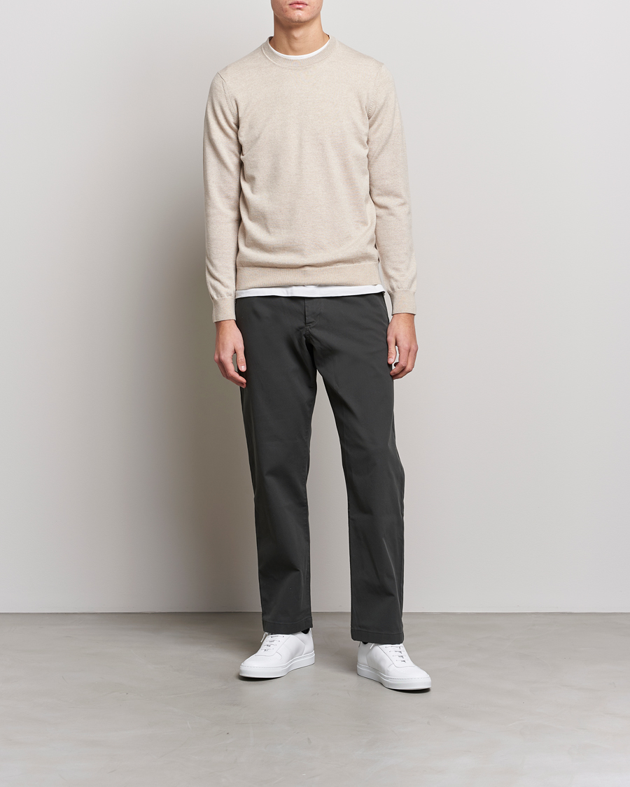 Homme | Pulls Et Tricots | NN07 | Ted Merino Crew Neck Pullover Light Khaki