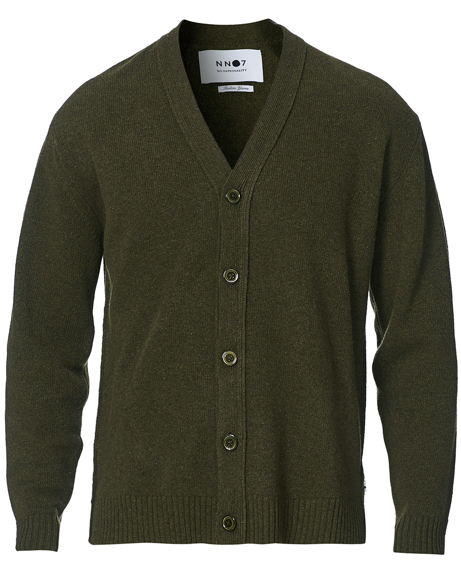 Homme | Pulls Et Tricots | NN07 | Bjorn Lambswool Cardigan Dark Army
