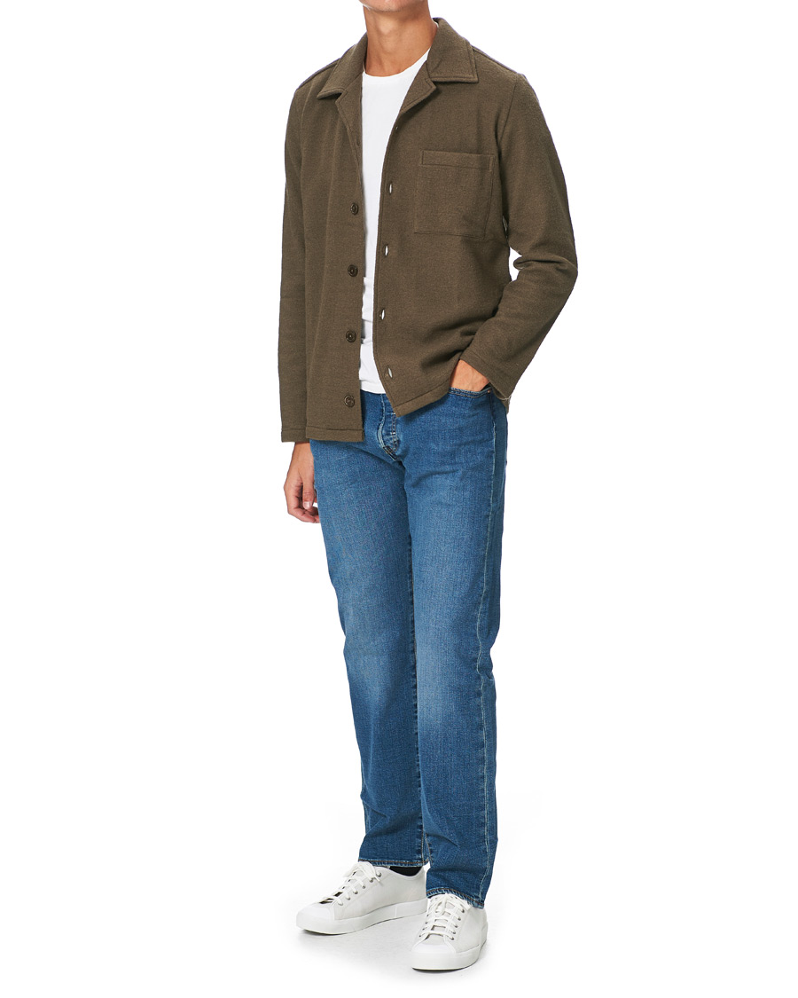 Heren | Overhemden | NN07 | Miyagi Boiled Wool Overshirt Clay