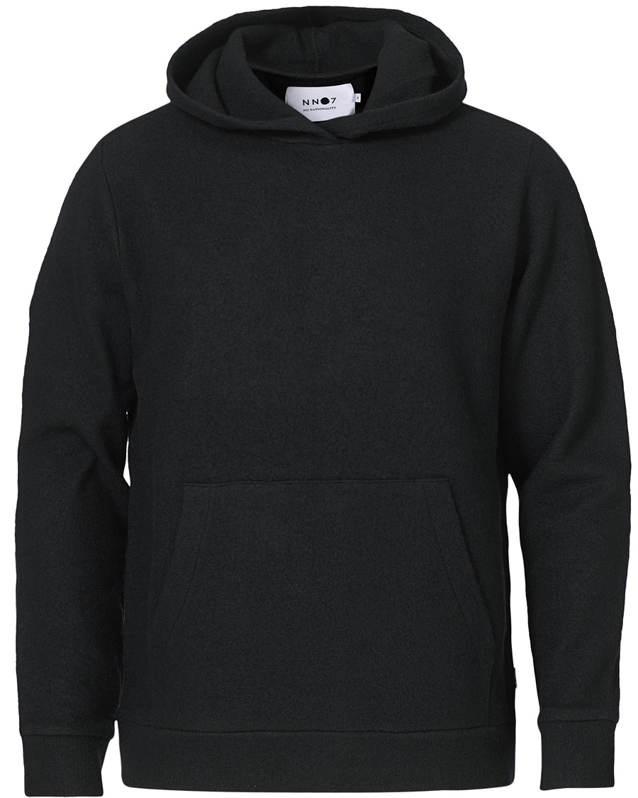 Homme | Pulls Et Tricots | NN07 | Mark Boiled Wool Hoodie Black