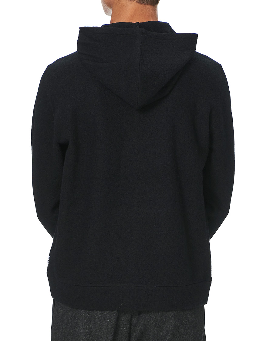 Homme | Pulls Et Tricots | NN07 | Mark Boiled Wool Hoodie Black