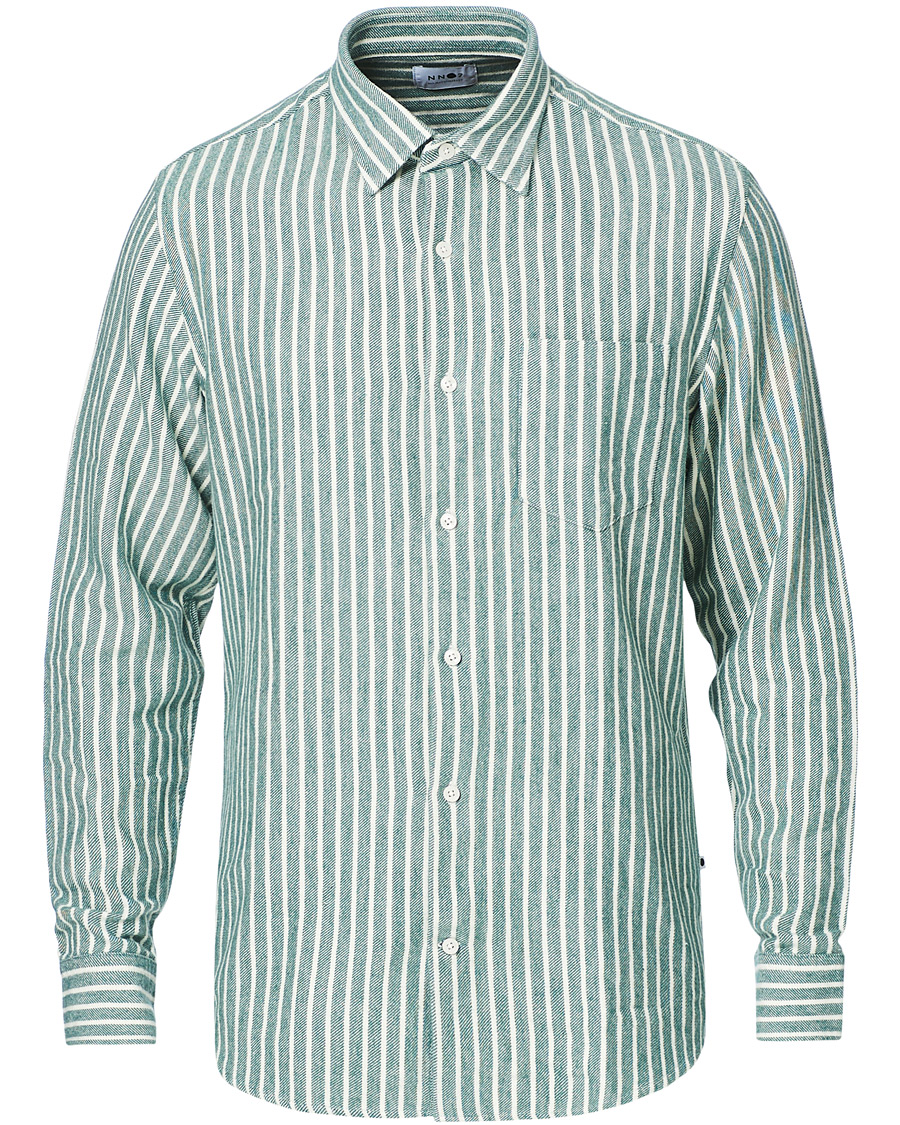 Heren | Overhemden | NN07 | Errico Striped Shirt Green/White