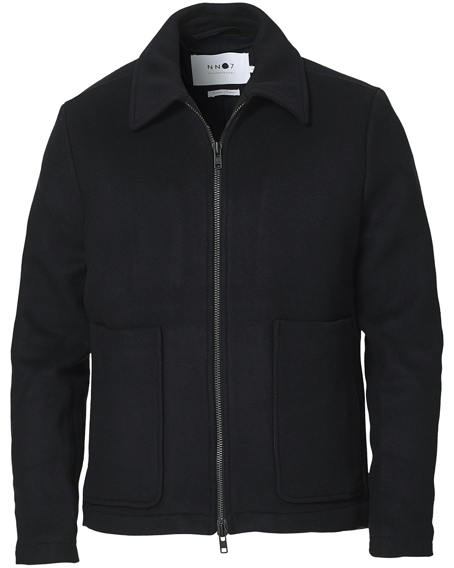Homme | Manteaux Et Vestes | NN07 | Gael Wool Flight Jacket Navy Blue