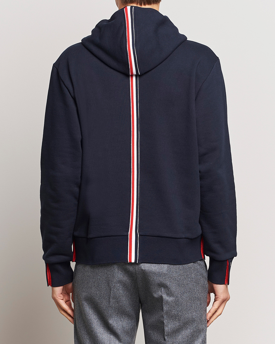Homme | Pulls Et Tricots | Thom Browne | Back Stripe Hoodie Navy