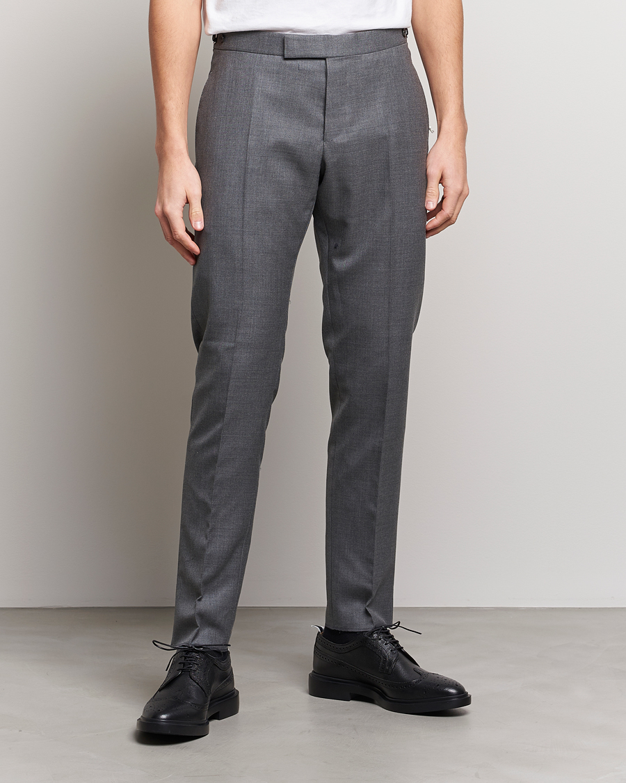 Homme | Pantalons | Thom Browne | Super 120s Wool Trousers Medium Grey