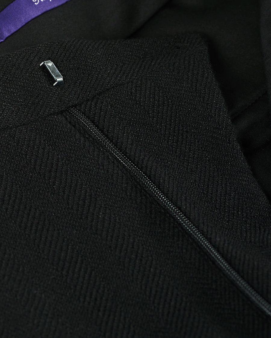 Homme | Pantalons | Ralph Lauren Purple Label | Gregory Double Pleated Trousers Black