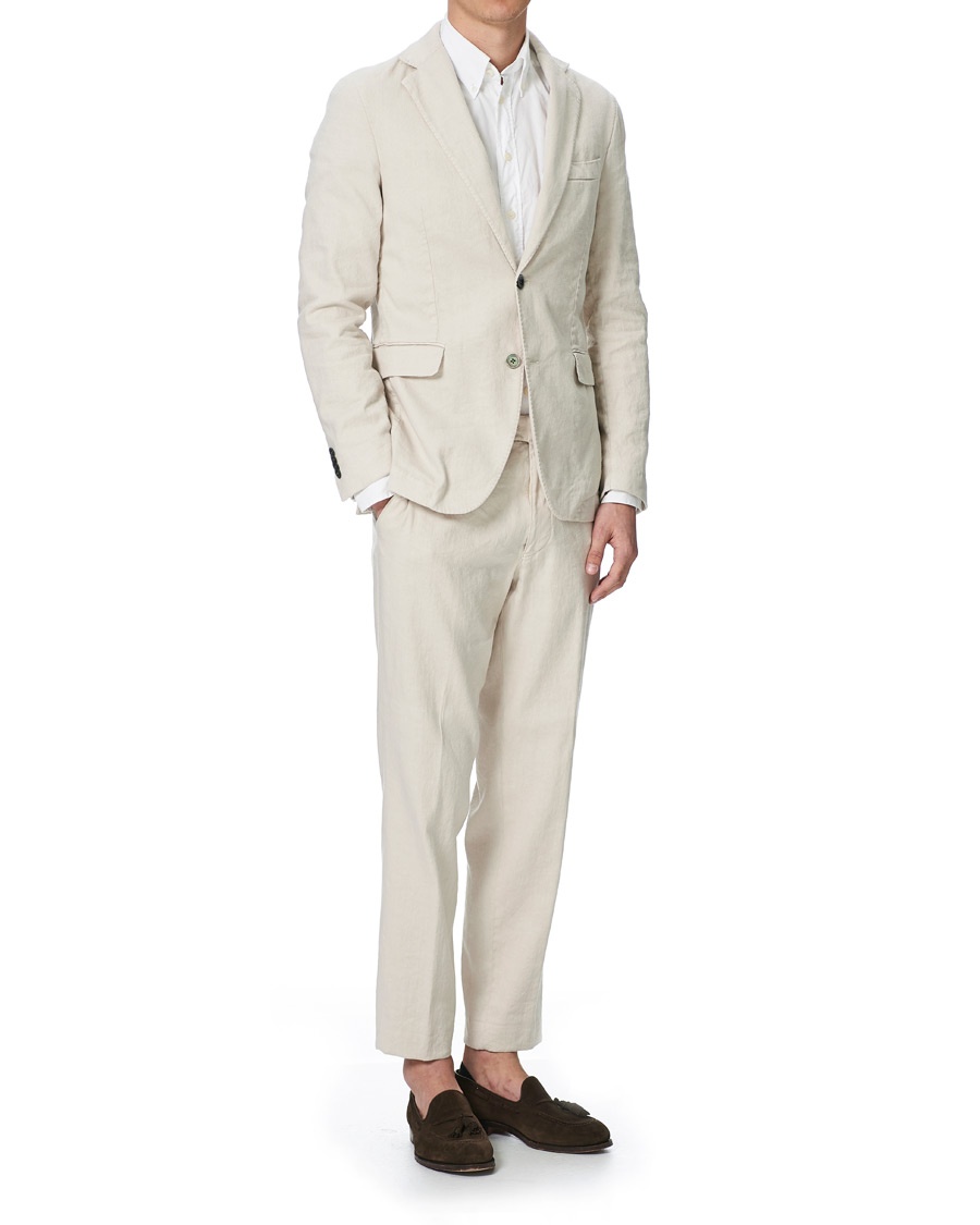 Homme | Blazers | Oscar Jacobson | Egel Cotton/Linen GW Blazer Creme
