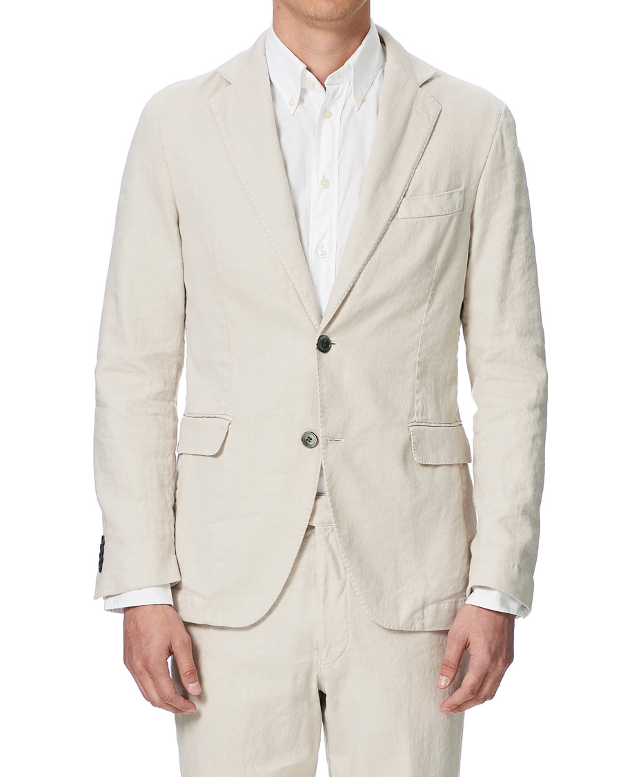 Homme | Blazers | Oscar Jacobson | Egel Cotton/Linen GW Blazer Creme
