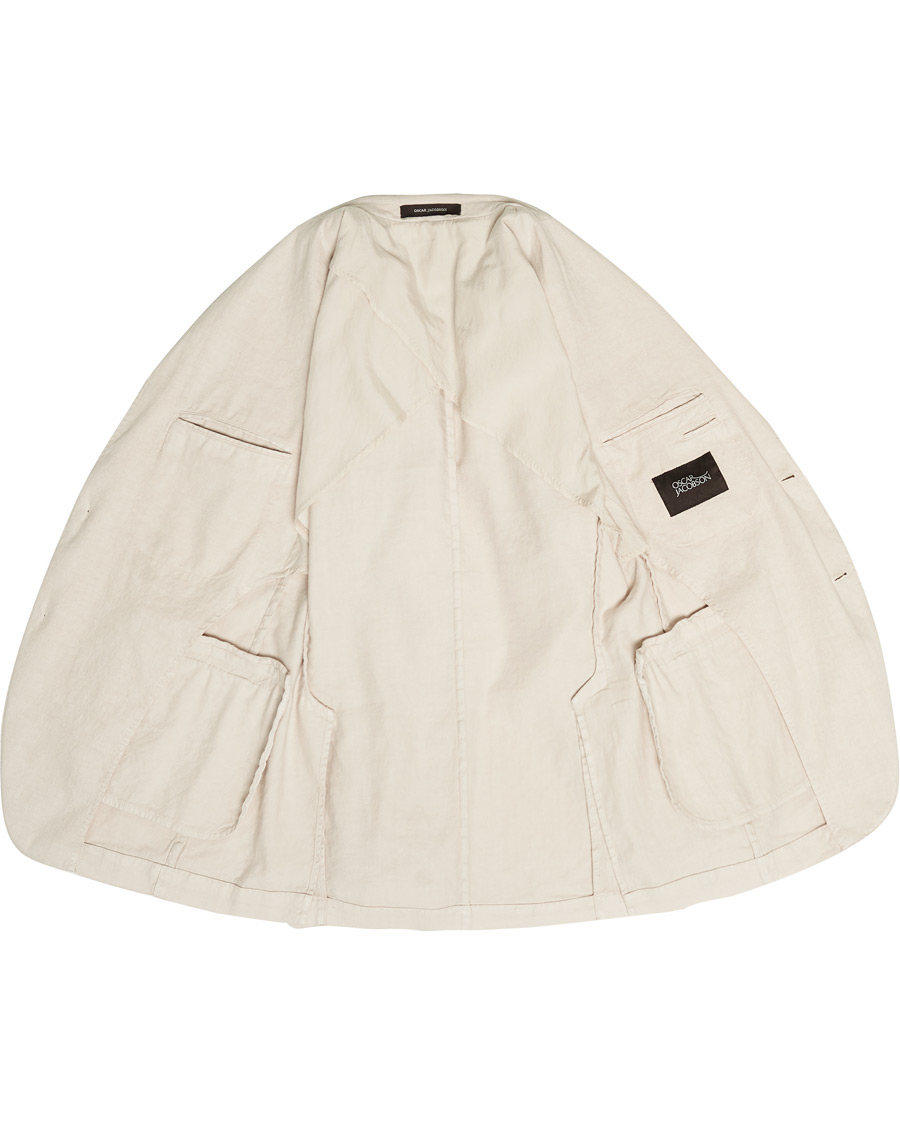 Homme | Blazers | Oscar Jacobson | Egel Cotton/Linen GW Blazer Creme