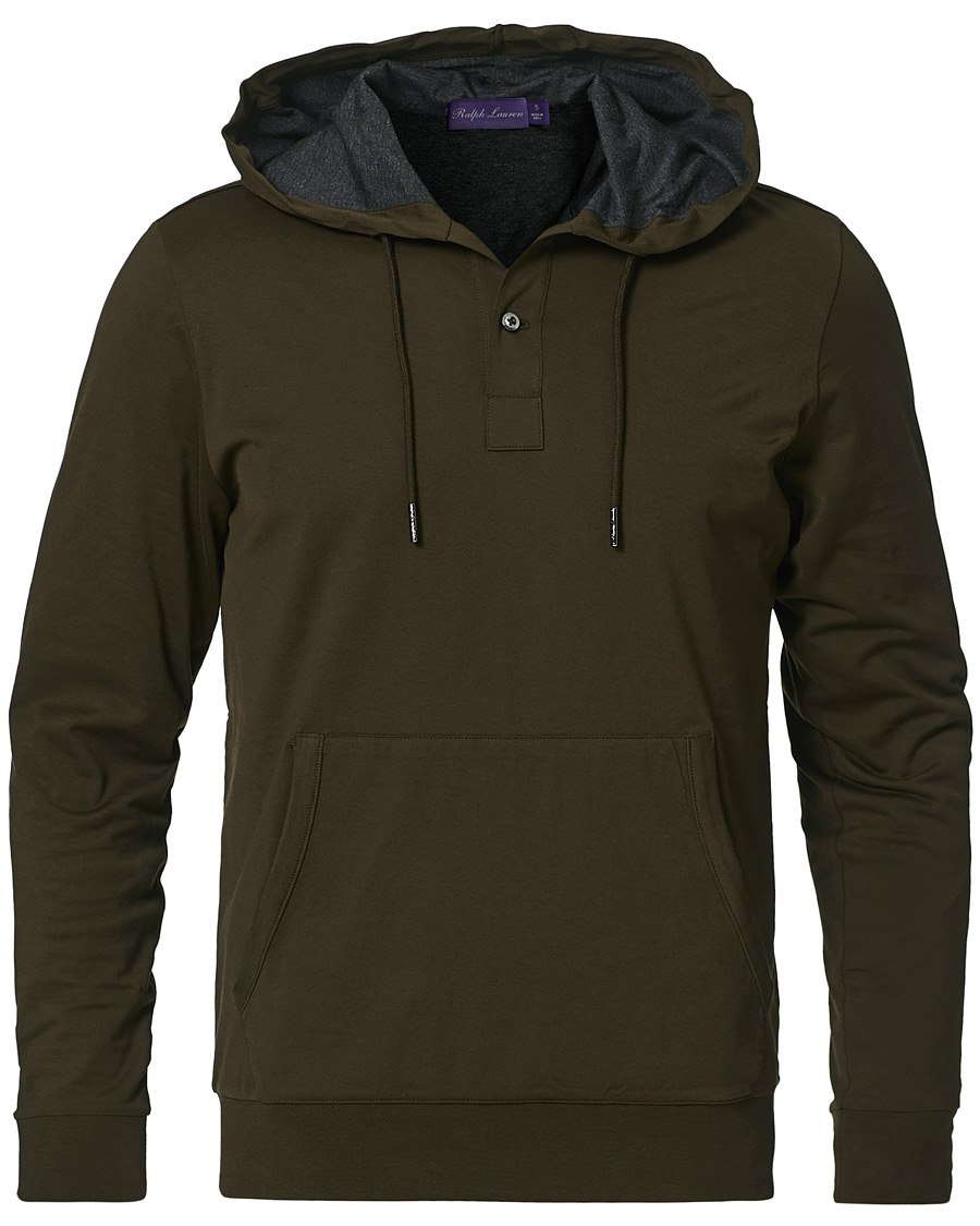 Heren | Truien | Ralph Lauren Purple Label | Luxury Lisle Hoodie Inverness Loden