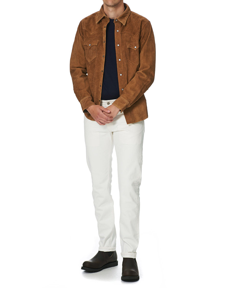 Homme | Jeans | RRL | Slim Fit 5-Pocket Denim Whitestone Wash