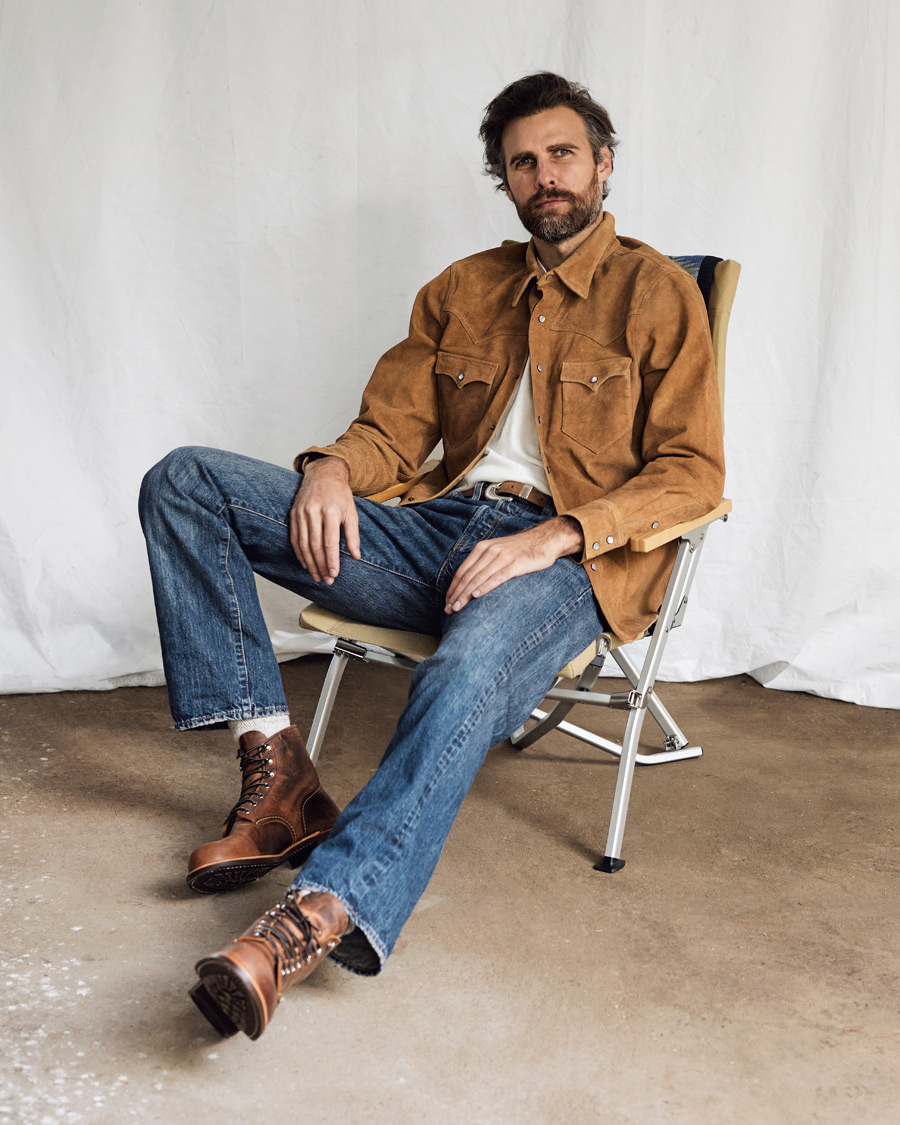 Homme | Manteaux Et Vestes | RRL | Lulworth Lined Leather Shirt Jacket Tan