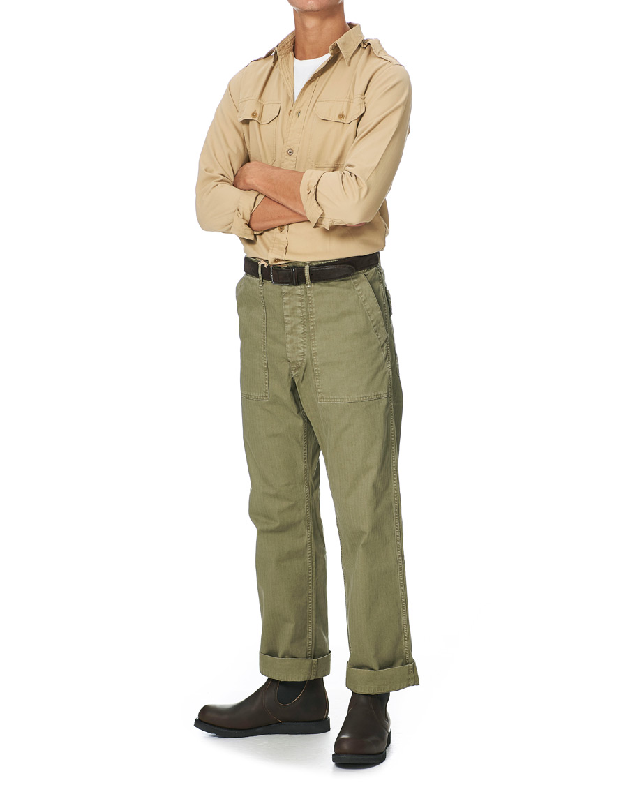 Homme | Chemises | RRL | New Military Pocket Shirt Classic Khaki
