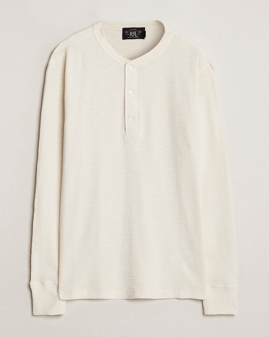 Homme | Pulls Et Tricots | RRL | Long Sleeve Henley Paper White S