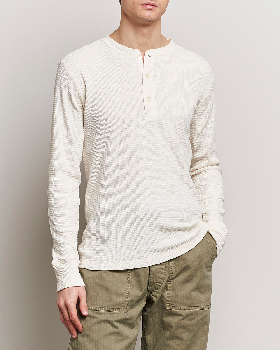 Homme | Pulls Et Tricots | RRL | Long Sleeve Henley Paper White S