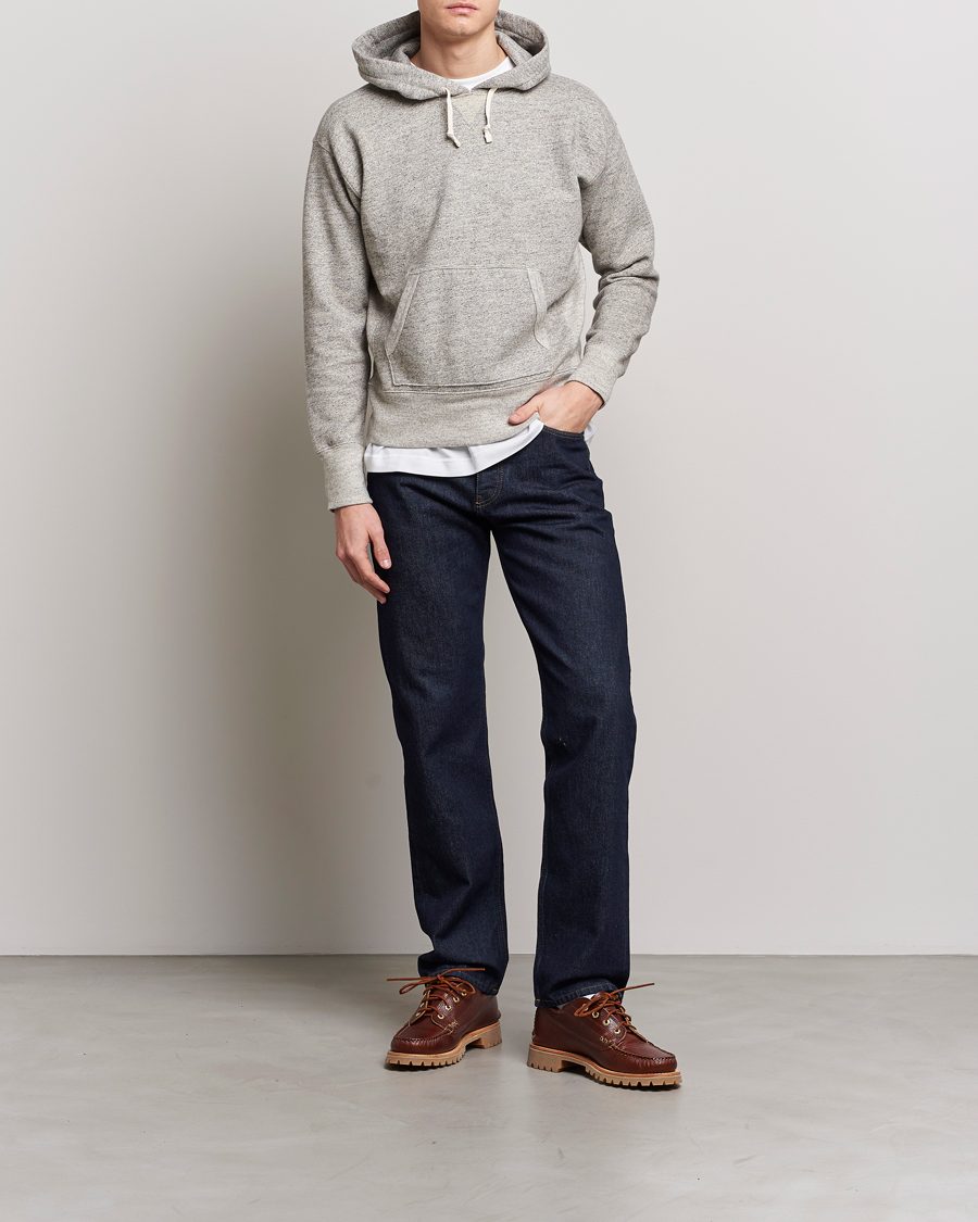 Heren | Truien | RRL | Hooded Pullover Athletic Grey Heather