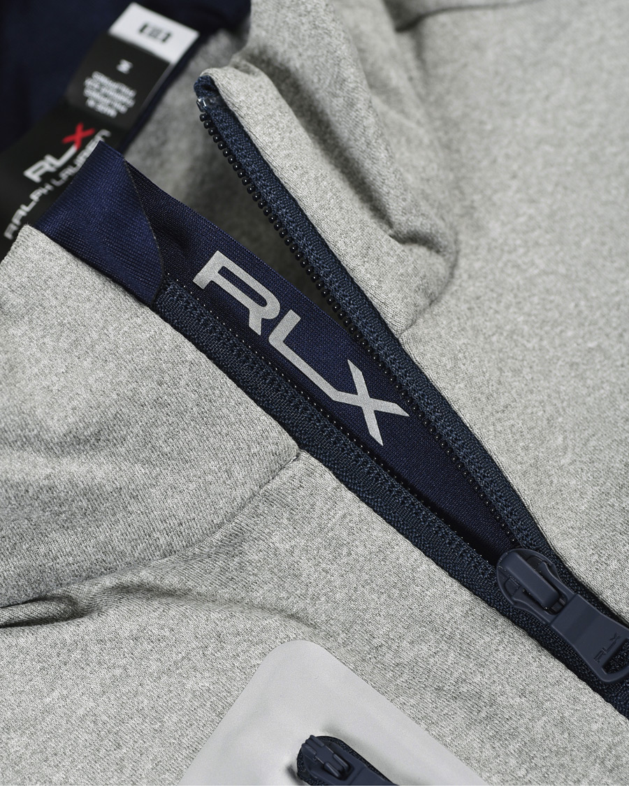Homme | Pulls Et Tricots | RLX Ralph Lauren | Luxury Performance Jersey Half-Zip Light Grey Heather