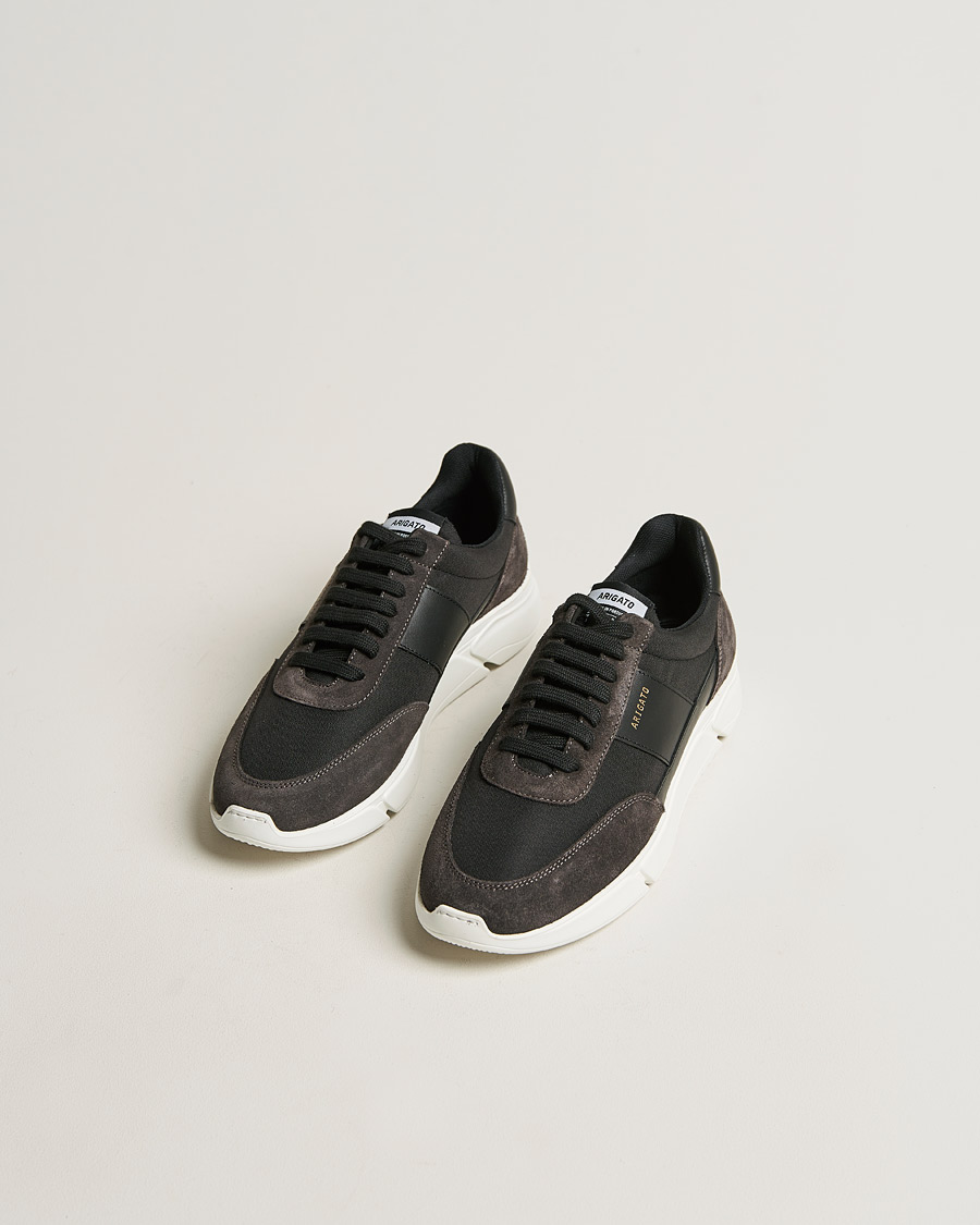 Homme | Axel Arigato Genesis Vintage Runner Sneaker Black/Grey Suede | Axel Arigato | Genesis Vintage Runner Sneaker Black/Grey Suede