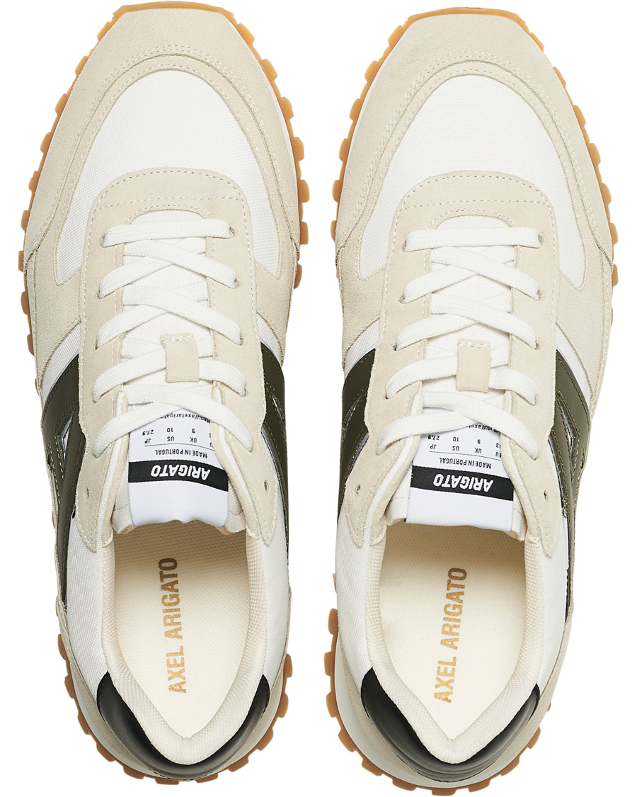 Heren | Axel Arigato Aeon Running Sneaker Beige/Green | Axel Arigato | Aeon Running Sneaker Beige/Green