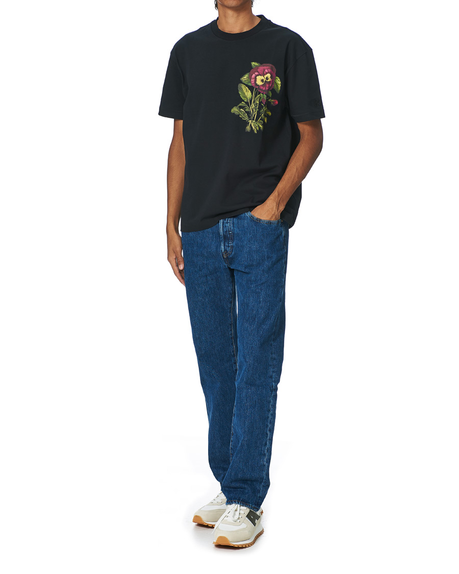 Homme | T-shirts | KENZO | Flower Print T-Shirt Black