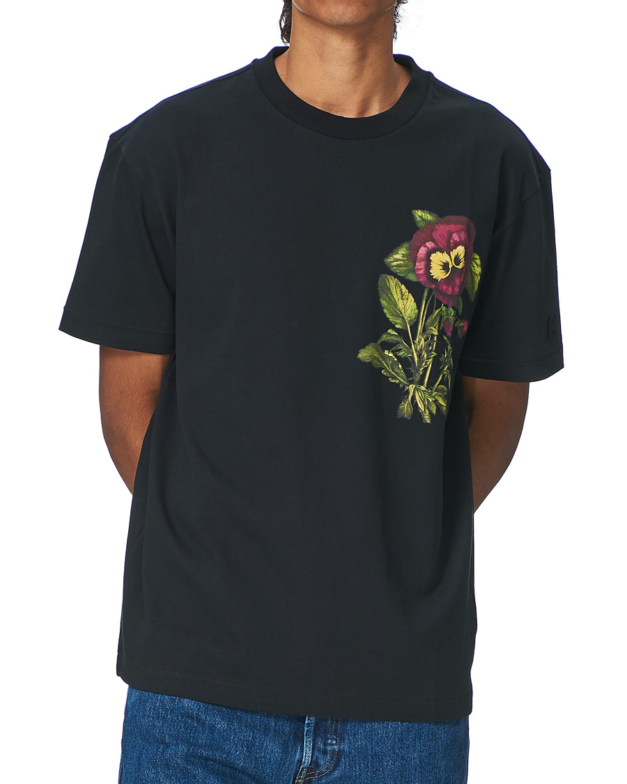 Homme | T-shirts | KENZO | Flower Print T-Shirt Black