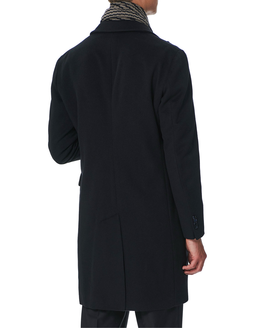 Homme | Manteaux Et Vestes | Giorgio Armani | Double Breasted Cashmere Coat Navy