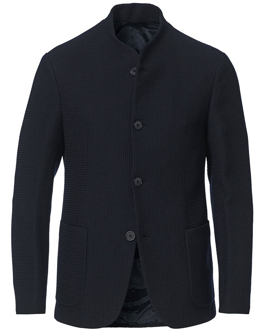 Heren | Blazers | Giorgio Armani | Waffle Wool Guru Blazer Navy