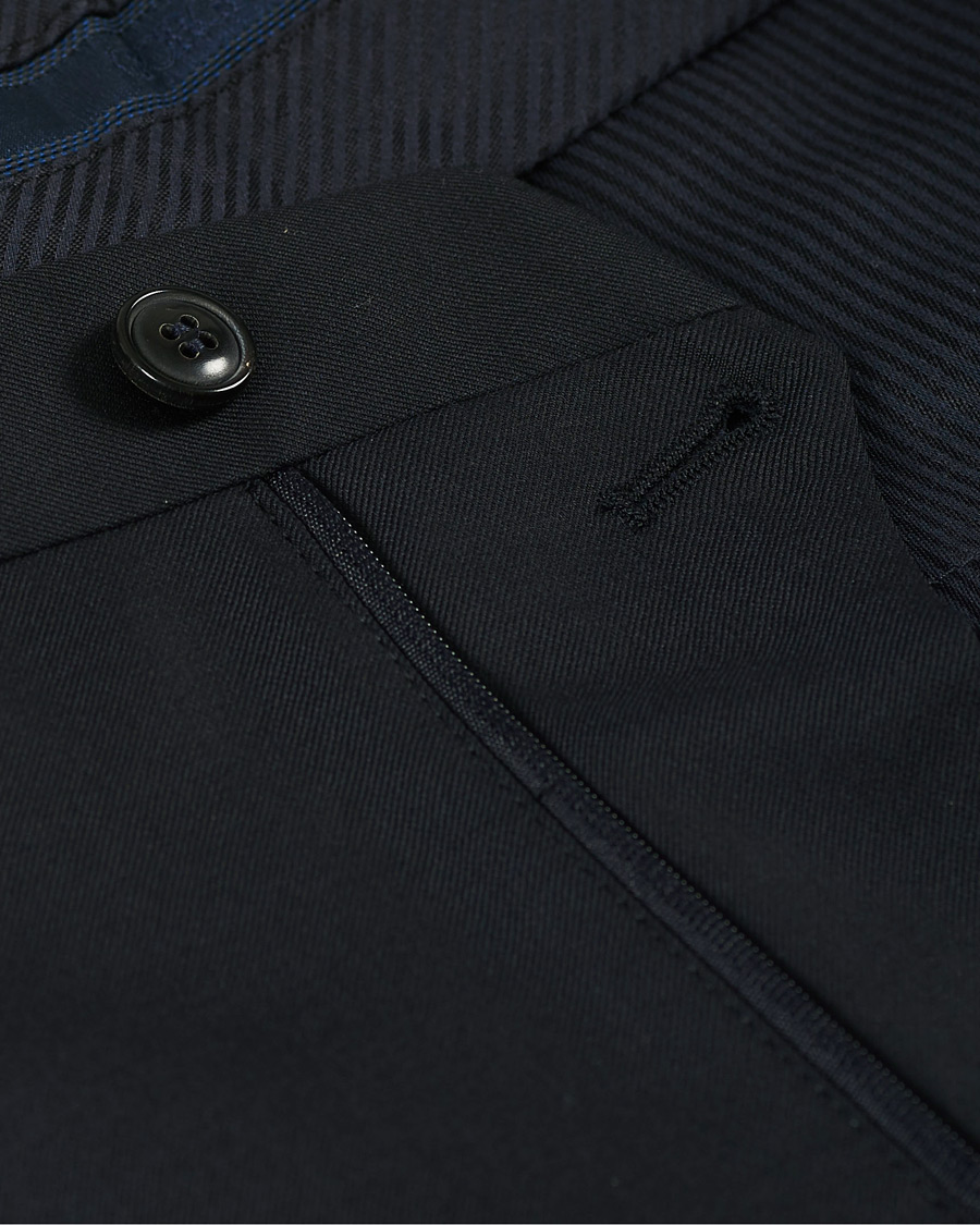 Homme | Pantalons | Giorgio Armani | Tapered Wool/Cashmere Gabardine Trousers Navy