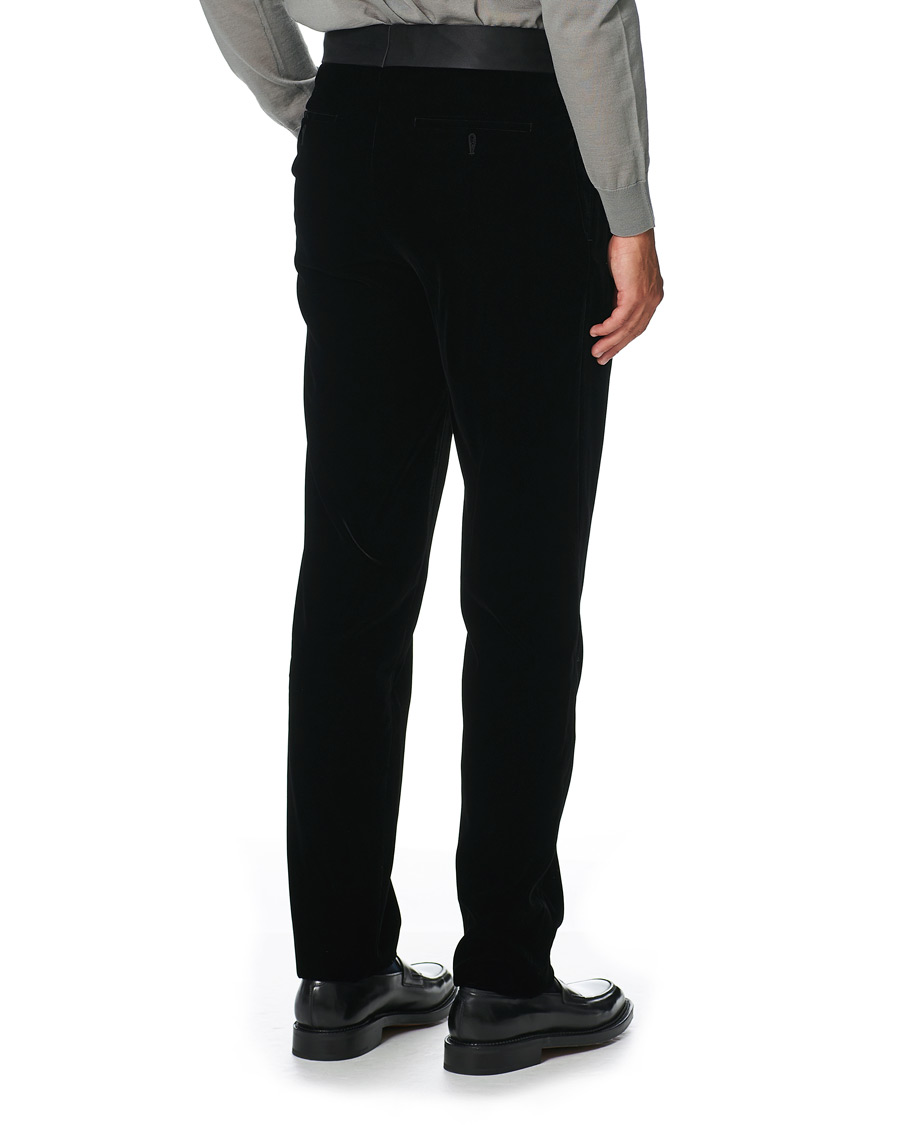 Homme | Pantalons | Giorgio Armani | Velvet Evening Trousers Black
